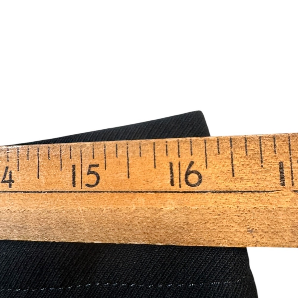 Chicos Black Wide‎ Leg Pants High Rise wide leg Dress Trousers Size 1 work basic - Picture 3 of 6